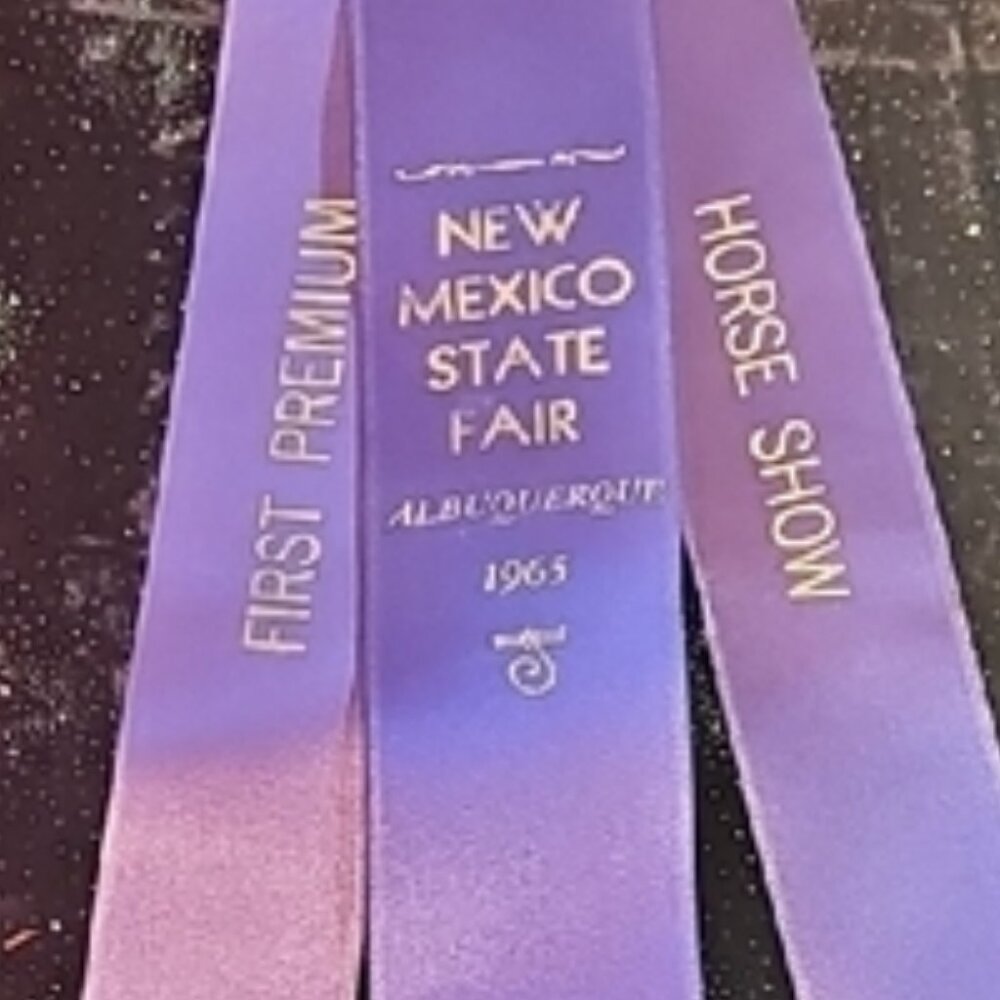 3 original from 1965 1967 NM Albuquerque State Fair Horse Show ribbons rosettes - Picture 13 of 13